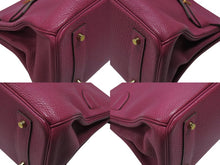 Load image into Gallery viewer, HERMES エルメス ショルダーバーキン ハンドバッグ トリヨンクレマンス トスカ パープル □P刻印 SV金具 2009年 ゴルチェ期 美品 中古 4b007386