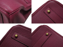 Load image into Gallery viewer, HERMES エルメス ショルダーバーキン ハンドバッグ トリヨンクレマンス トスカ パープル □P刻印 SV金具 2009年 ゴルチェ期 美品 中古 4b007386