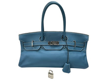 Load image into Gallery viewer, HERMES エルメス ショルダーバーキン ハンドバッグ トリヨンクレマンス ブルージーン □I刻印 SV金具 2005年 ゴルチェ期 美品 中古 4b007387