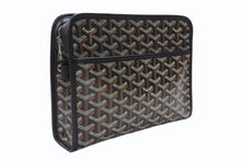 Load image into Gallery viewer, 新品同様 GOYARD ゴヤール ジュバンス MM ポーチ クラッチバッグ ブラック PVC レザー JOUVENGMLTY01CL01P 中古 4b007389