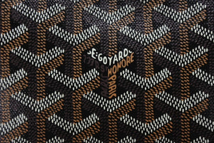 新品同様 GOYARD ゴヤール ジュバンス MM ポーチ クラッチバッグ ブラック PVC レザー JOUVENGMLTY01CL01P 中古 4b007389