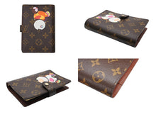 Load image into Gallery viewer, 極美品 LOUIS VUITTON ルイヴィトン 手帳カバー アジェンダPM モノグラムパンダ 村上隆 R20011 ブラウン マルチカラー 中古 4b004640