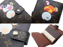 Load image into Gallery viewer, 極美品 LOUIS VUITTON ルイヴィトン 手帳カバー アジェンダPM モノグラムパンダ 村上隆 R20011 ブラウン マルチカラー 中古 4b004640