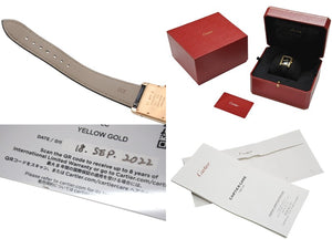 新品同様 Cartier カルティエ タンクルイカルティエ LMサイズ WGTA0091 オニキス ブラック 文字盤 時計 中古 4b007392