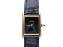 Load image into Gallery viewer, 新品同様 Cartier カルティエ タンクルイカルティエ LMサイズ WGTA0091 オニキス ブラック 文字盤 時計 中古 4b007392