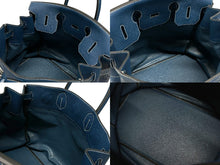 Load image into Gallery viewer, 新品同様 HERMES エルメス ハンドバッグ オータクロア40 ブルータラサ ◽︎G刻印 トゴ パラジウム金具 中古 4b007398