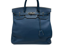 Load image into Gallery viewer, 新品同様 HERMES エルメス ハンドバッグ オータクロア40 ブルータラサ ◽︎G刻印 トゴ パラジウム金具 中古 4b007398