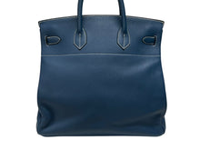Load image into Gallery viewer, 新品同様 HERMES エルメス ハンドバッグ オータクロア40 ブルータラサ ◽︎G刻印 トゴ パラジウム金具 中古 4b007398