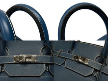 Load image into Gallery viewer, 新品同様 HERMES エルメス ハンドバッグ オータクロア40 ブルータラサ ◽︎G刻印 トゴ パラジウム金具 中古 4b007398