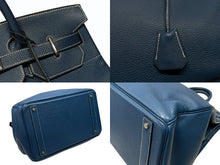 Load image into Gallery viewer, 新品同様 HERMES エルメス ハンドバッグ オータクロア40 ブルータラサ ◽︎G刻印 トゴ パラジウム金具 中古 4b007398