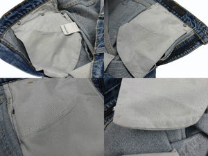 極美品 CHROME HEARTS クロムハーツ LEVI'S 517 リーバイス 517 セメタリークロスパッチデニム ジーンズ サイズ32 15パッチ 中古 4b007406