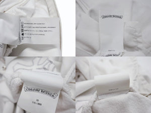 極美品 CHROME HEARTS クロムハーツ LEVI'S リーバイス 501 クロスパッチデニム ジーンズ サイズ32 レオパード ハラコ 15パッチ 中古 4b007407