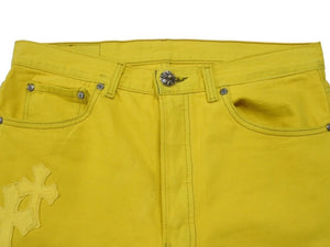 極美品 CHROME HEARTS クロムハーツ LEVI'S リーバイス 501 セメタリークロスパッチデニム ジーンズ サイズ31 35パッチ 中古 4b007408