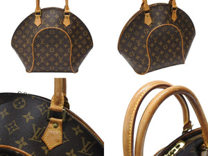 LOUIS VUITTON ルイヴィトン エリプスMM ハンドバッグ M51126 モノグラム ブラウン ゴールド金具 美品 中古 4b007409