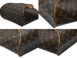 LOUIS VUITTON ルイヴィトン エリプスMM ハンドバッグ M51126 モノグラム ブラウン ゴールド金具 美品 中古 4b007409