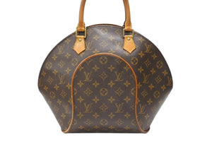 LOUIS VUITTON ルイヴィトン エリプスMM ハンドバッグ 廃盤 M51126 モノグラム ゴールド金具 ブラウン 美品 中古 66557
