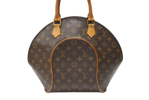 LOUIS VUITTON ルイヴィトン エリプスMM ハンドバッグ 廃盤 M51126 モノグラム ゴールド金具 ブラウン 美品 中古 66557