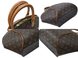 LOUIS VUITTON ルイヴィトン エリプスMM ハンドバッグ 廃盤 M51126 モノグラム ゴールド金具 ブラウン 美品 中古 66557