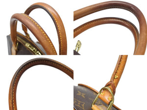 LOUIS VUITTON ルイヴィトン エリプスMM ハンドバッグ 廃盤 M51126 モノグラム ゴールド金具 ブラウン 美品 中古 66557