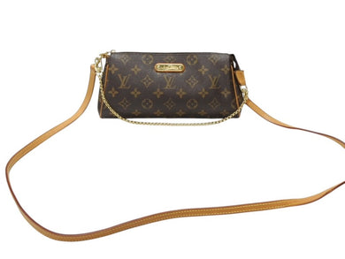 LOUIS VUITTON ルイヴィトン エヴァ ショルダーバッグ M95567 モノグラム ブラウン ゴールド金具 美品 中古 4b007411