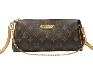 LOUIS VUITTON ルイヴィトン エヴァ ショルダーバッグ M95567 モノグラム ブラウン ゴールド金具 美品 中古 4b007411