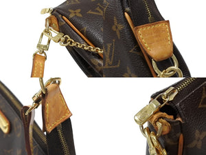 LOUIS VUITTON ルイヴィトン エヴァ ショルダーバッグ M95567 モノグラム ブラウン ゴールド金具 美品 中古 4b007411