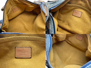 LOUISVUITTON ルイヴィトン ネオスピーディ ハンドバッグ M95019 モノグラム デニム インディゴブルー ゴールド金具 美品 中古 4b007413