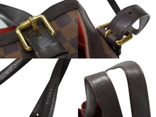 Load image into Gallery viewer, LOUIS VUITTON ルイヴィトン ハムステッドMM トートバッグ N51204 ダミエ エベヌ ブラウン PVC ダミエキャンバス 美品 中古 4b007414