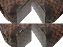 Load image into Gallery viewer, LOUIS VUITTON ルイヴィトン ハムステッドMM トートバッグ N51204 ダミエ エベヌ ブラウン PVC ダミエキャンバス 美品 中古 4b007414