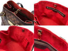 Load image into Gallery viewer, LOUIS VUITTON ルイヴィトン ハムステッドMM トートバッグ N51204 ダミエ エベヌ ブラウン PVC ダミエキャンバス 美品 中古 4b007414
