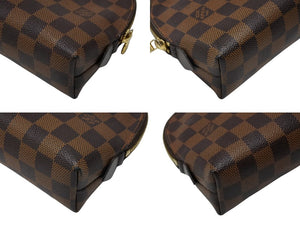 LOUIS VUITTON ルイヴィトン ポシェット コスメティックGM ポーチ N23345 ブラウン ゴールド金具 美品 中古 4b007415