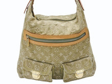 Load image into Gallery viewer, LOUIS VUITTON ルイヴィトン バギーGM ショルダーバッグ M95211 モノグラム デニム カーキ ゴールド金具 良品 中古 4b007416
