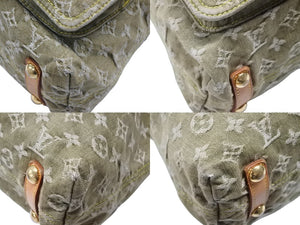 LOUIS VUITTON ルイヴィトン バギーGM ショルダーバッグ M95211 モノグラム デニム カーキ ゴールド金具 良品 中古 4b007416