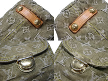 Load image into Gallery viewer, LOUIS VUITTON ルイヴィトン バギーGM ショルダーバッグ M95211 モノグラム デニム カーキ ゴールド金具 良品 中古 4b007416