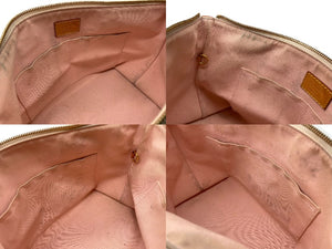 LOUIS VUITTON ルイヴィトン イエナPM トートバッグ ハンドバッグ N44039 ダミエアズールキャンバス ホワイト ブラウン 良品 中古 4b007422