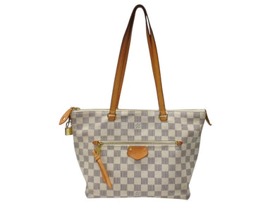 LOUIS VUITTON ルイヴィトン イエナPM トートバッグ ハンドバッグ N44039 ダミエアズールキャンバス ホワイト ブラウン 良品 中古 4b007422