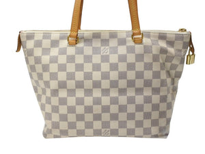LOUIS VUITTON ルイヴィトン イエナPM トートバッグ ハンドバッグ N44039 ダミエアズールキャンバス ホワイト ブラウン 良品 中古 4b007422