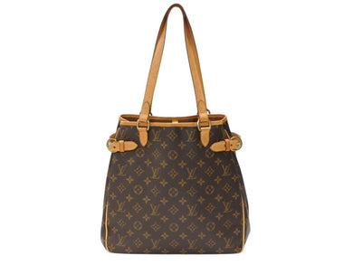 LOUIS VUITTON ルイヴィトン ハンドバッグ トート M51153 バティニョール ヴェルティカル モノグラム ブラウン PVC レザー ゴールド金具 美品 中古 4b007423