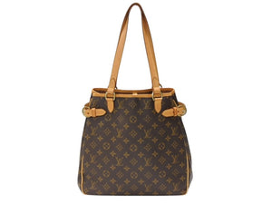LOUIS VUITTON ルイヴィトン ハンドバッグ トート M51153 バティニョール ヴェルティカル モノグラム ブラウン PVC レザー ゴールド金具 美品 中古 4b007423
