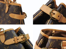 Load image into Gallery viewer, LOUIS VUITTON ルイヴィトン ハンドバッグ トート M51153 バティニョール ヴェルティカル モノグラム ブラウン PVC レザー ゴールド金具 美品 中古 4b007423