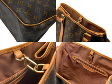 Load image into Gallery viewer, LOUIS VUITTON ルイヴィトン ハンドバッグ トート M51153 バティニョール ヴェルティカル モノグラム ブラウン PVC レザー ゴールド金具 美品 中古 4b007423