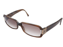 Load image into Gallery viewer, 極美品 Givenchy ジバンシー サングラス アイウェア SGV585 ブラウン プラスチック メタル ロゴ金具 中古 4b007429