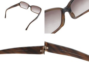 極美品 Givenchy ジバンシー サングラス アイウェア SGV585 ブラウン プラスチック メタル ロゴ金具 中古 4b007429