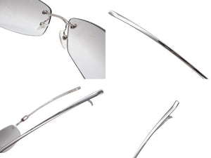 GUCCI グッチ リムレスサングラス GG 1784/STRASS YB7VZ サイズ60◻︎17 125 ラインストーン シルバー 良品 中古 4b007430