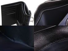 Load image into Gallery viewer, Like new Christian Dior bifold compact wallet in Trotter line, navy, black, and orange, pre-owned, item number 4b007438 