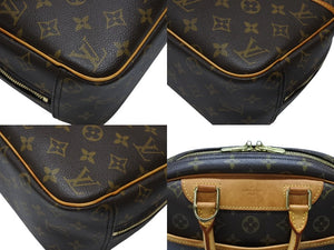 極美品 LOUIS VUITTON ルイヴィトン トゥルービル ハンドバッグ M42228 モノグラム ブラウン PVC レザー ゴールド金具 4b007440