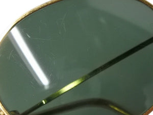 Ray-Ban レイバン B&L ボシュロム社製 オーバルサングラス アイウェア ゴールド クリア プラスチック メタル GP 美品 中古 4b007442