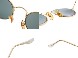 Ray-Ban レイバン B&L ボシュロム社製 オーバルサングラス アイウェア ゴールド クリア プラスチック メタル GP 美品 中古 4b007442