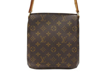 Load image into Gallery viewer, LOUIS VUITTON ルイヴィトン ミュゼットサルサ ロングストラップ ショルダーバッグ モノグラム キャンバス ブラウン PVC ゴールド金具 美品 中古 4b007445