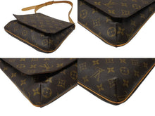 Load image into Gallery viewer, LOUIS VUITTON ルイヴィトン ミュゼットサルサ ロングストラップ ショルダーバッグ モノグラム キャンバス ブラウン PVC ゴールド金具 美品 中古 4b007445